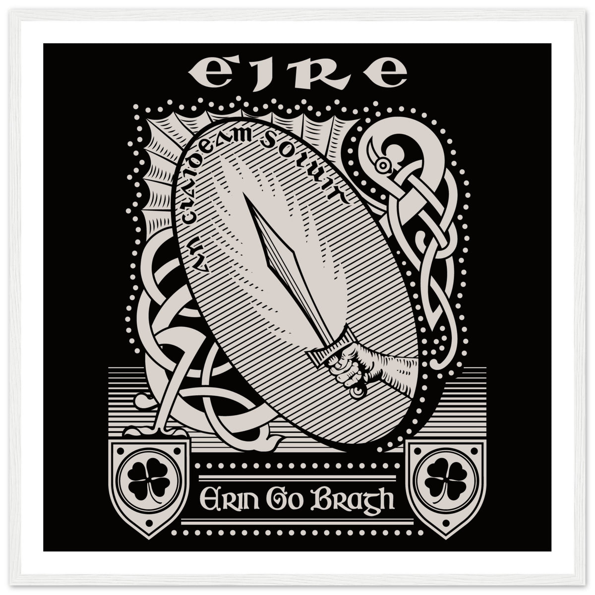 Erin Go Bragh – “Ireland Forever” Irish Heritage Framed Art Print – view 9 | Buy Irish Art