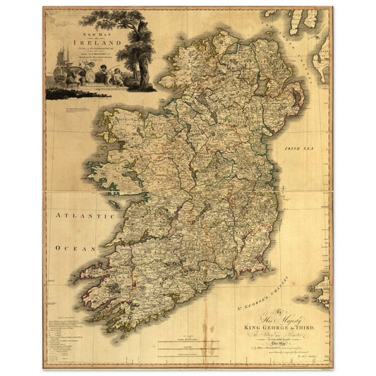 Memoir of a Map of Ireland by Daniel Augustus Beaufort – Irish gift | Buy Irish Art