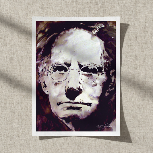 Sean O'Casey – Irish Playwright Art Print — in a room setting