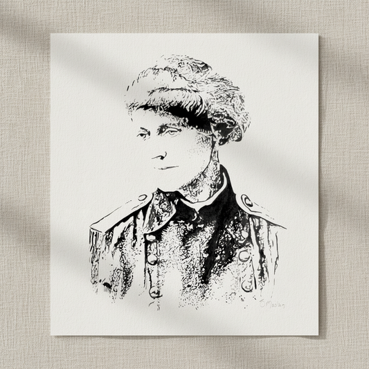 Countess Markievicz Framed Art Print — in a room setting