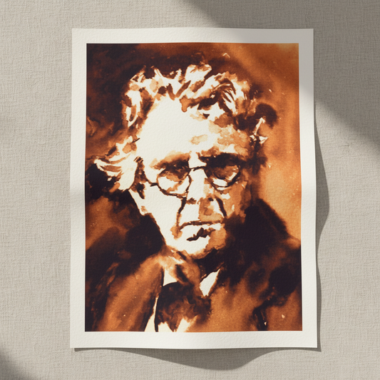 William Butler Yeats Irish Writer Framed Art Print — in a room setting