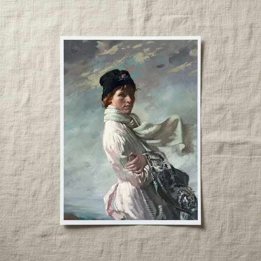 William Orpen – Portrait of the Artist's Wife — unframed, shown on linen