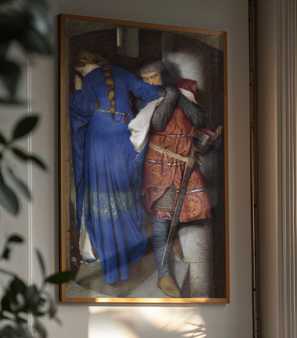 Hellelil and Hildebrand, the Meeting on the Turret Stairs by Frederic William Burton