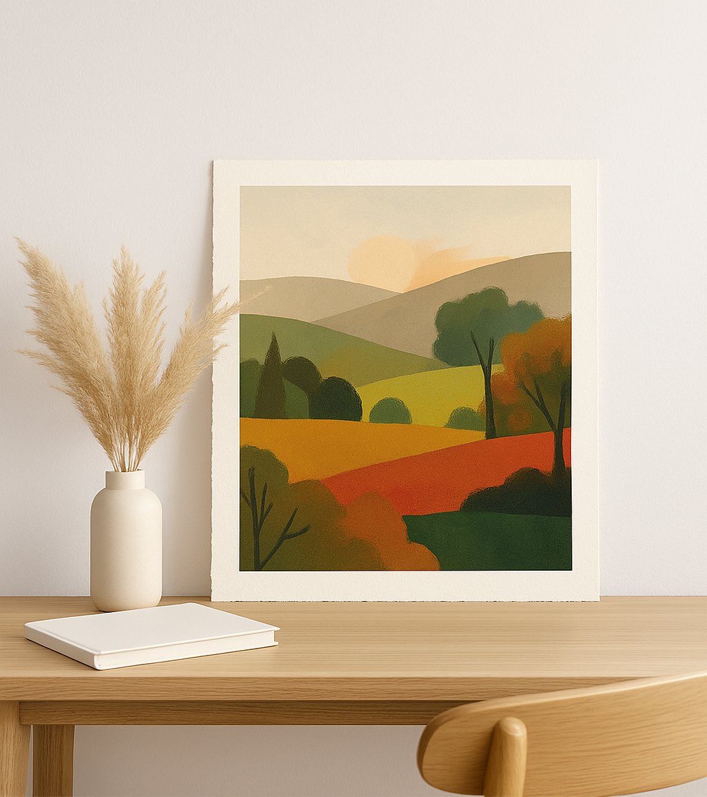 Unframed Irish art print displayed on premium matte paper — museum-quality wall art from Buy Irish Art, available framed or unframed with free worldwide shipping.