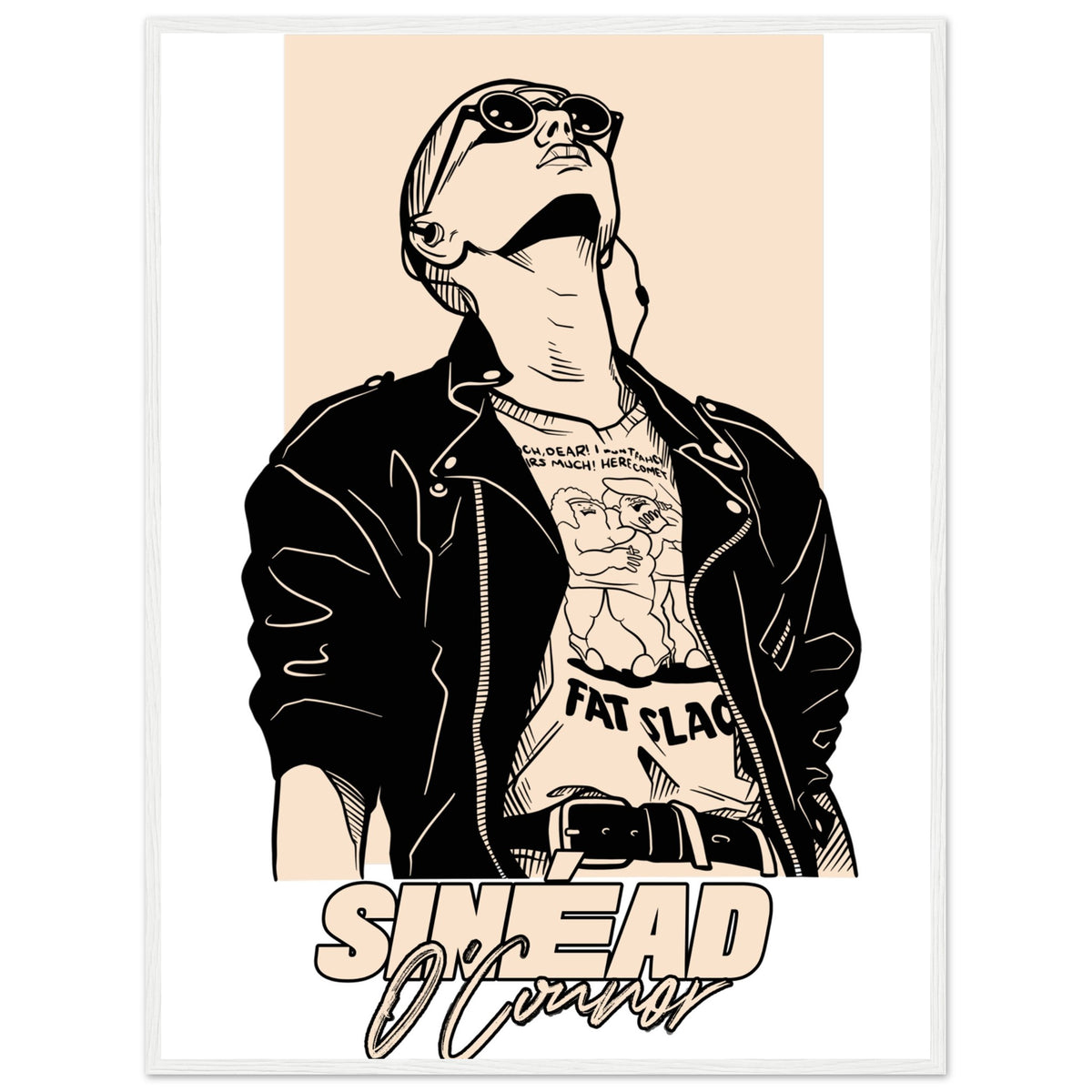 Sinead O'Connor Framed Wall Art Print – detail view | Buy Irish Art