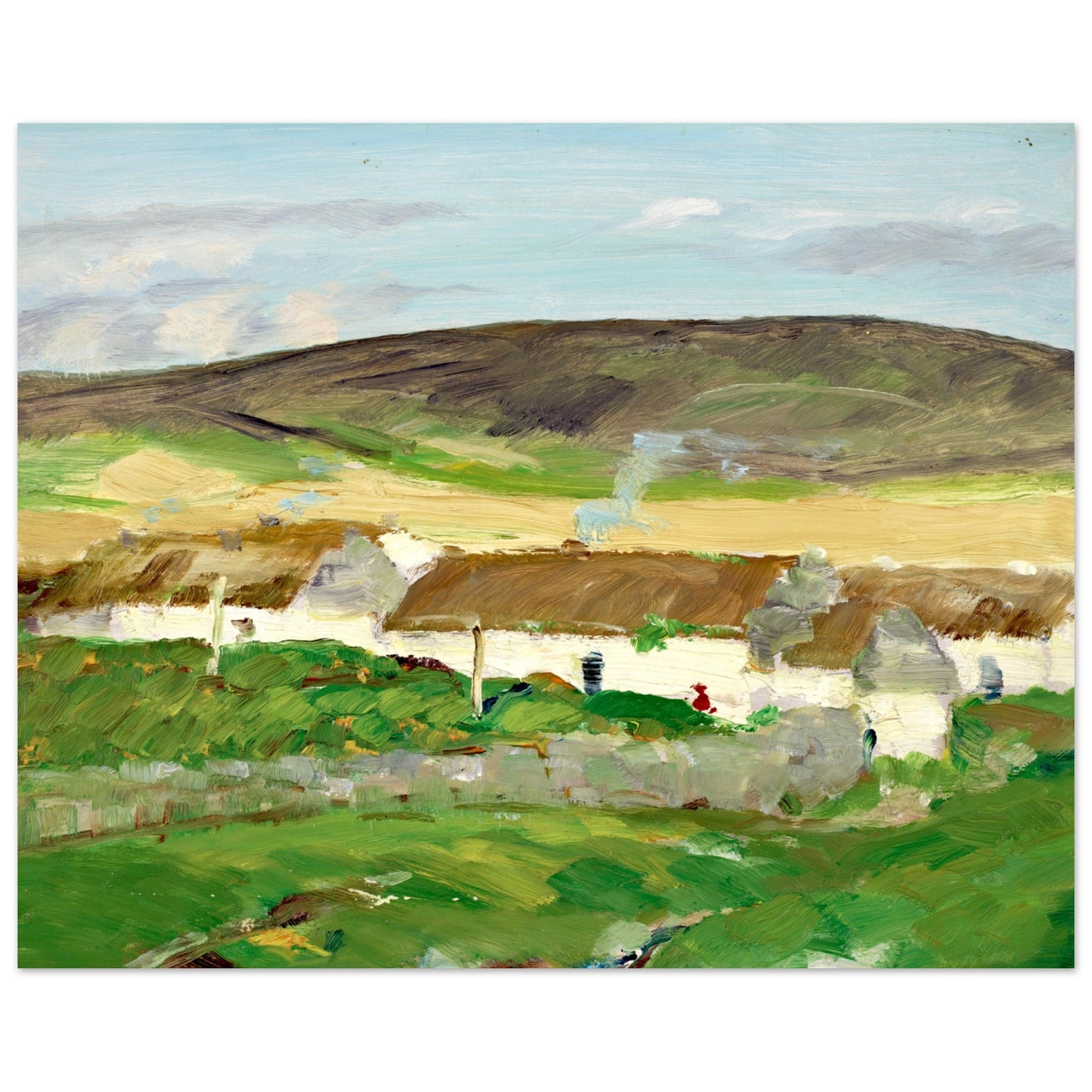 The White Cottage, Ireland by Artist Robert Henri Unframed Art Print