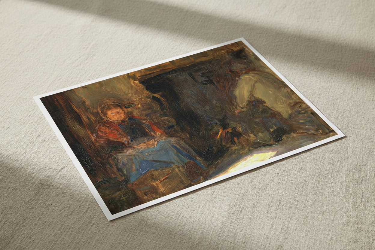 A Galway Cottage - Art Print by Irish Artist  Walter Frederick Osborne