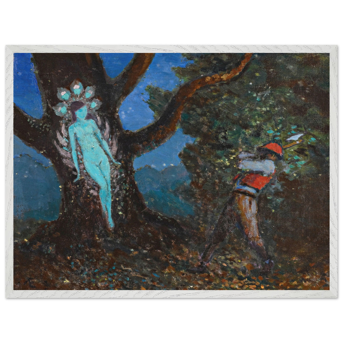 The Woodchopper and The Tree Spirit by George Russell (Æ) Art Print (view 19)