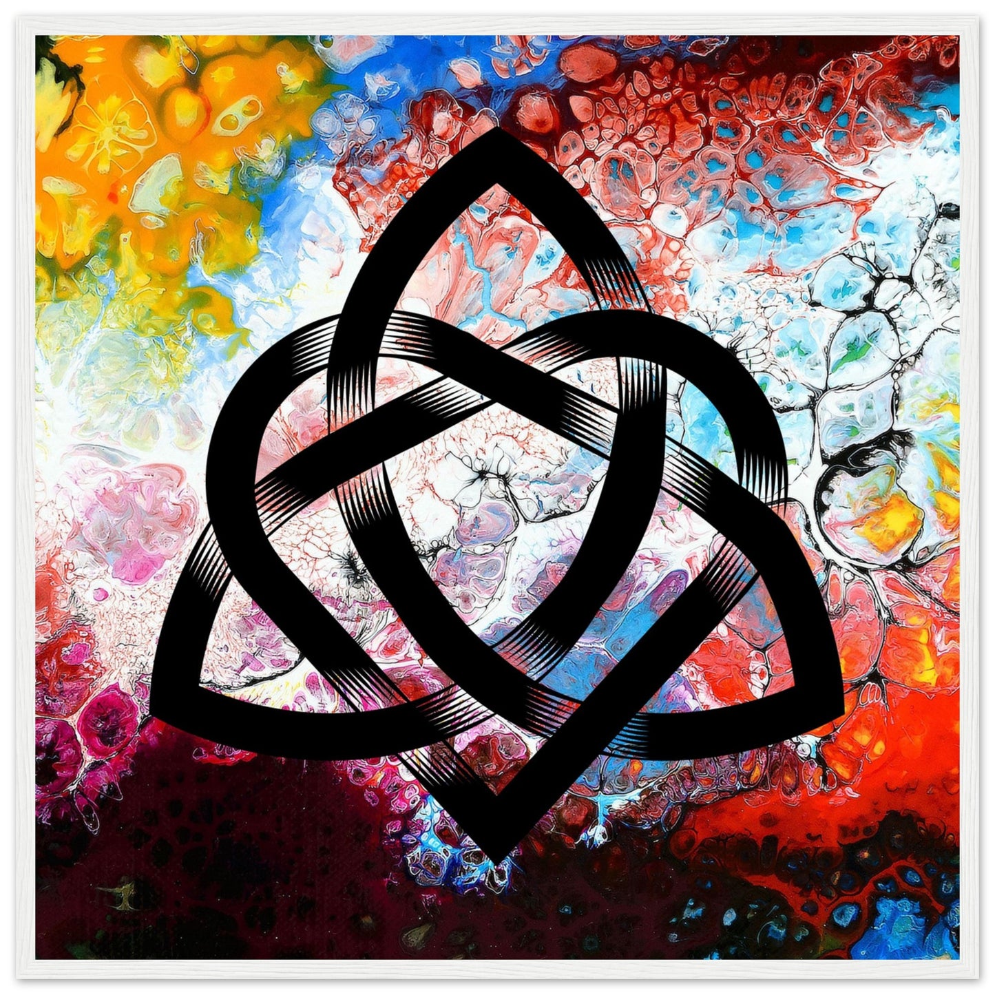 Abstract Celtic Design – Contemporary Irish Knotwork Framed Print