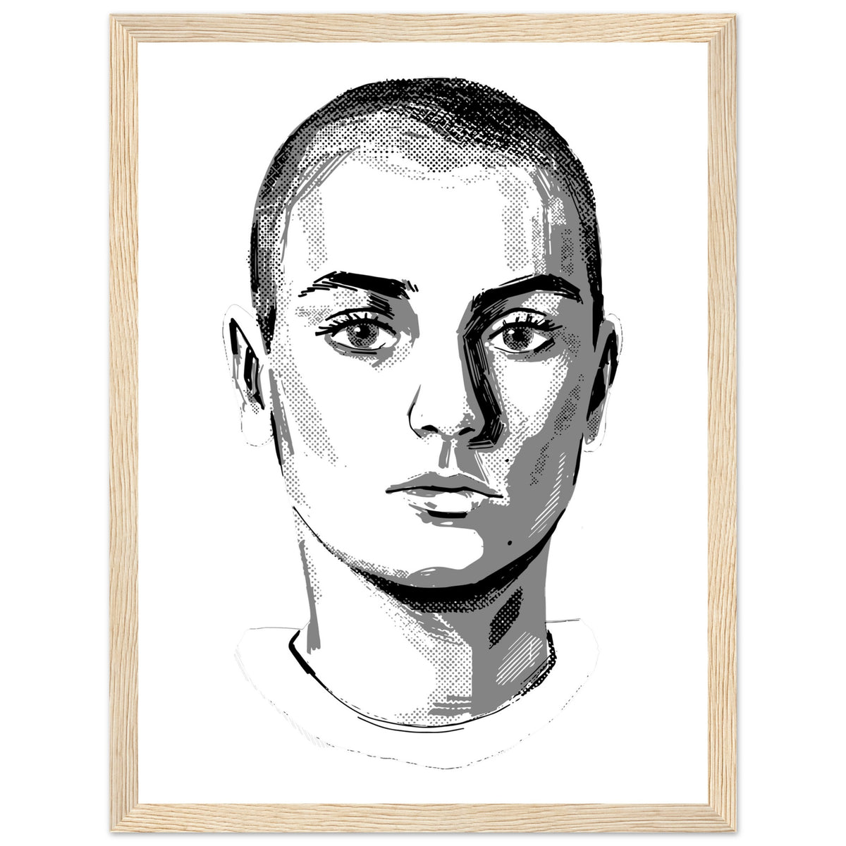 Sinead O'Connor Framed Wall Art Print – room setting display | Buy Irish Art