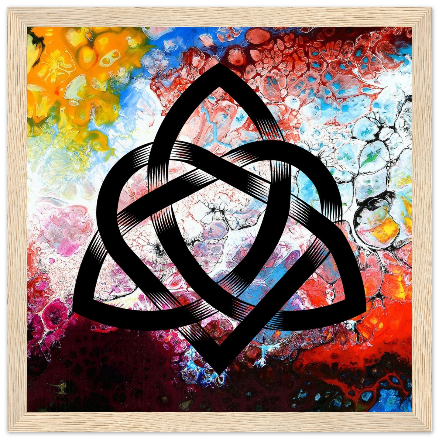 Abstract Celtic Design – Contemporary Irish Knotwork Framed Print