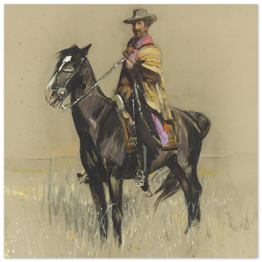 R.B. Cunninghame Graham on ‘Pampa’, By Irish Artist Sir John Lavery Art Print – Irish wall art print | Buy Irish Art