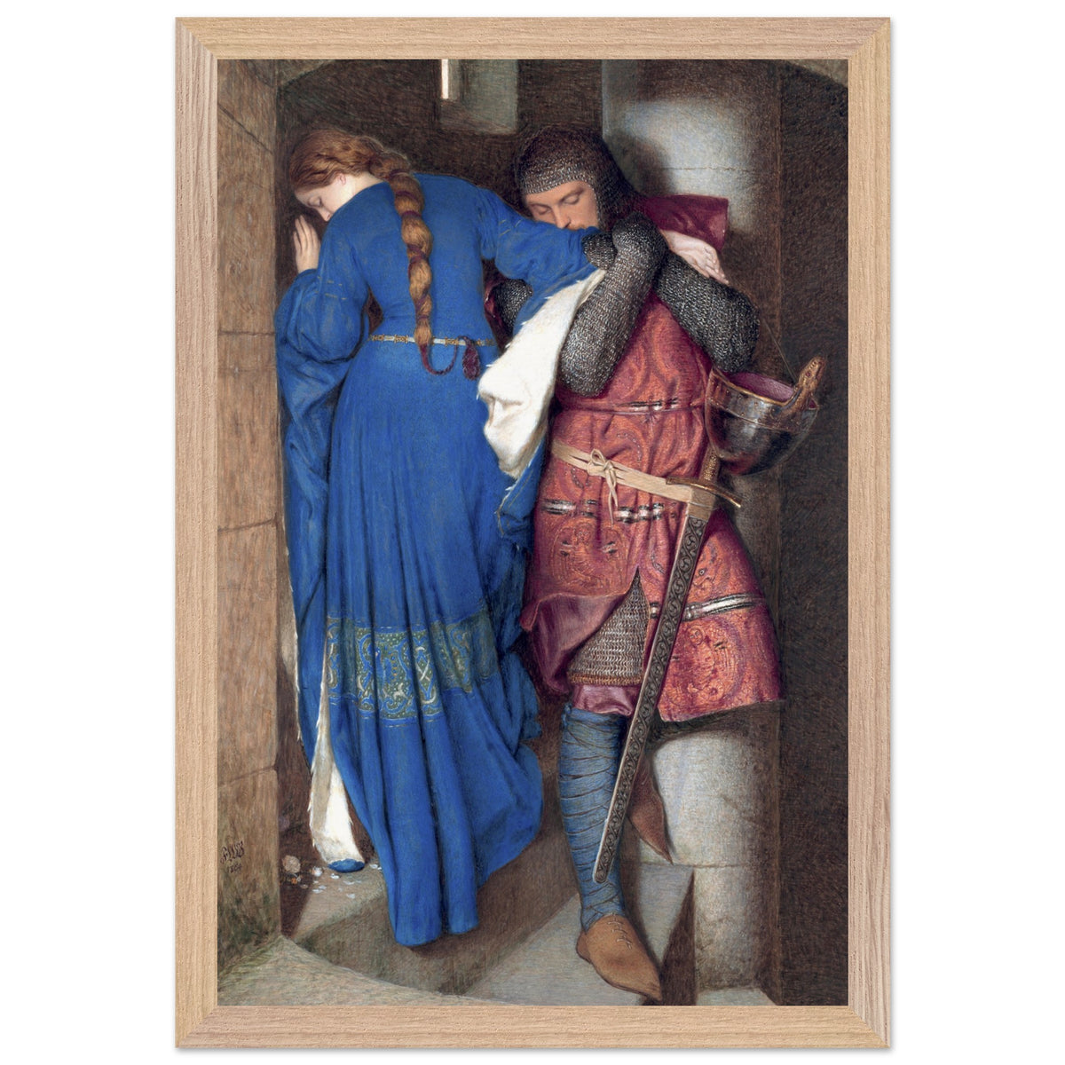 The Meeting on the Turret Stairs – Frederic William Burton (view 10)
