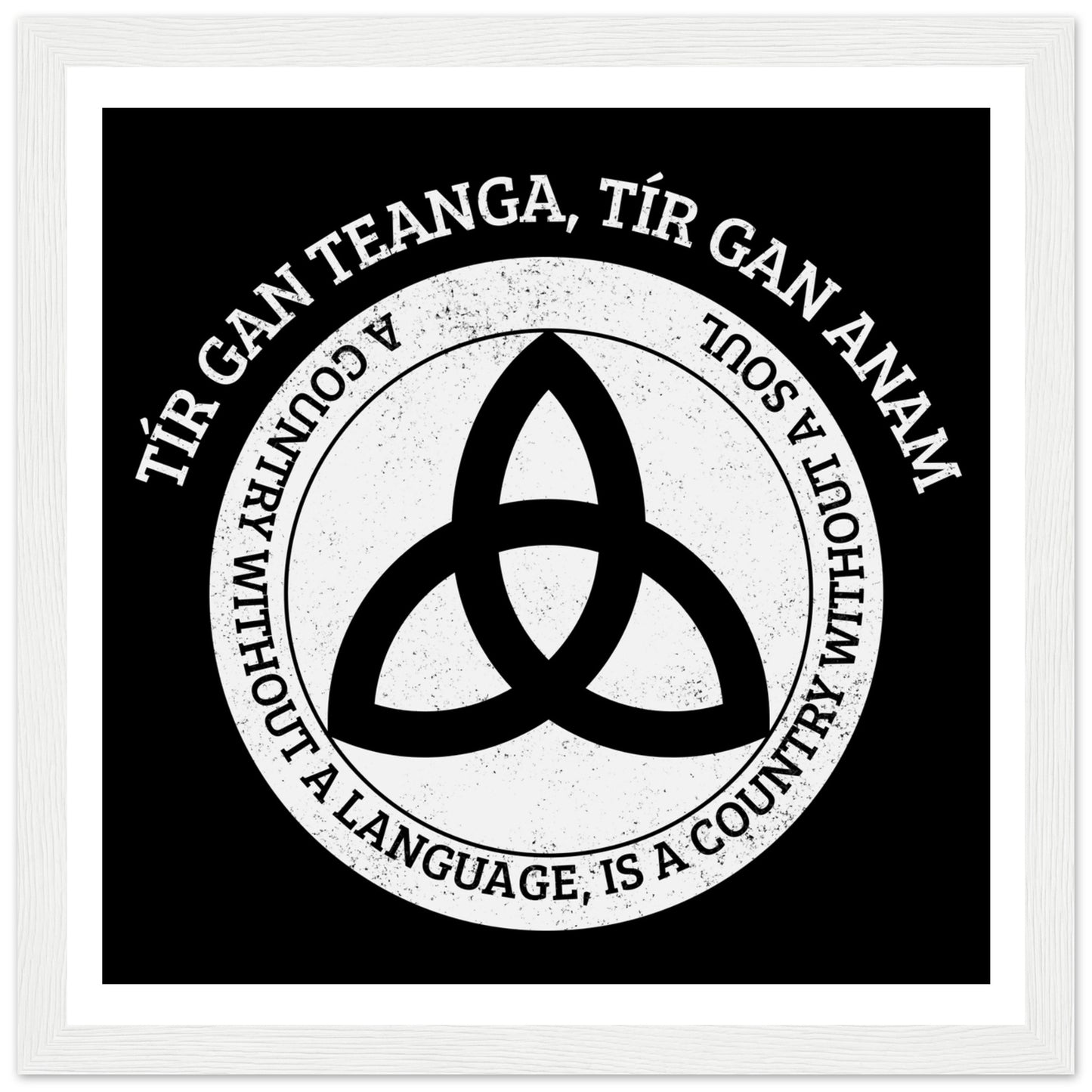 Tír gan teanga, tír gan anam- Irish Language Framed Print