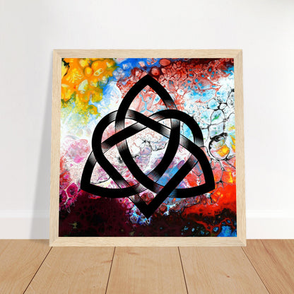 Abstract Celtic Design – Contemporary Irish Knotwork Framed Print