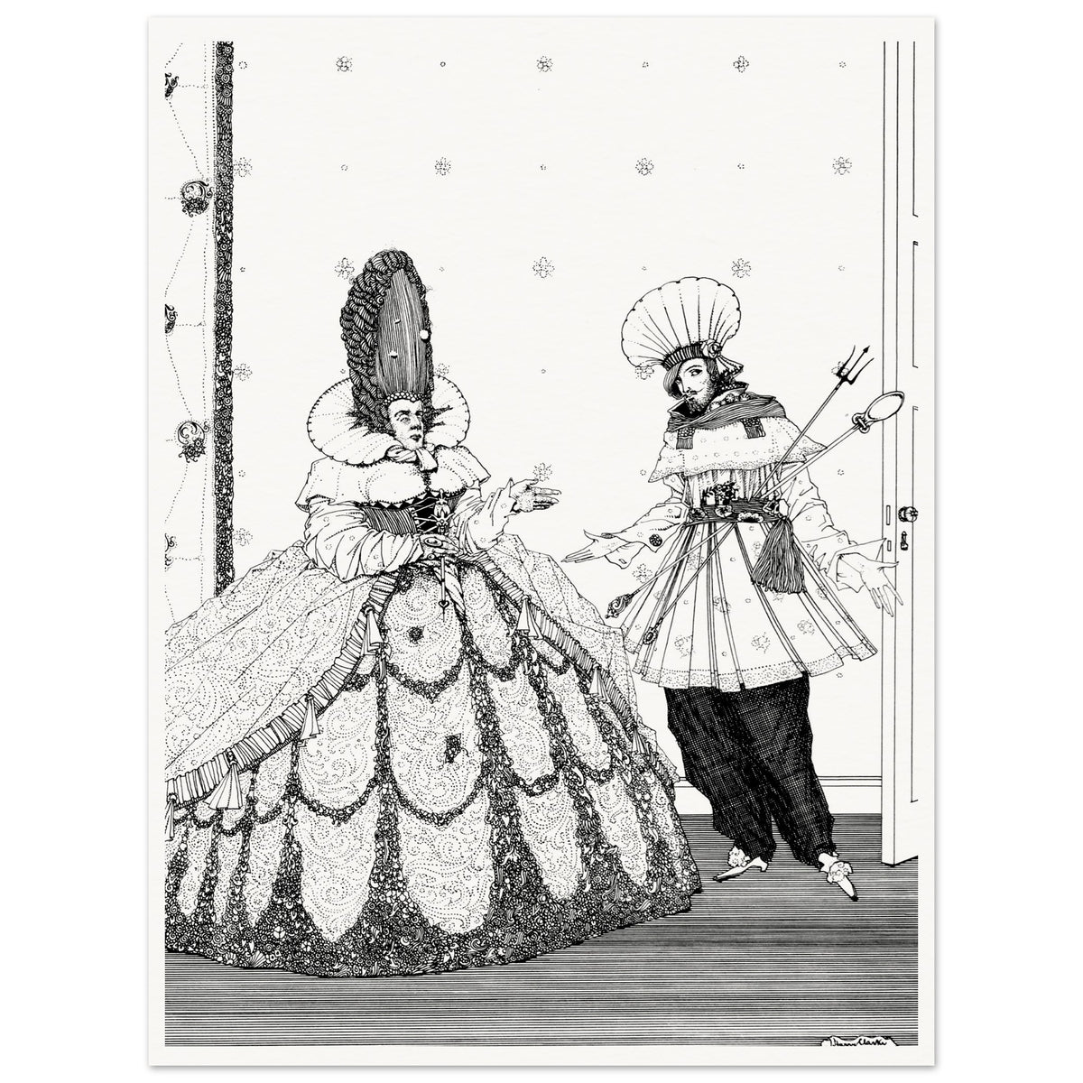 The Sleeping Beauty – Harry Clarke Art Print (view 7)