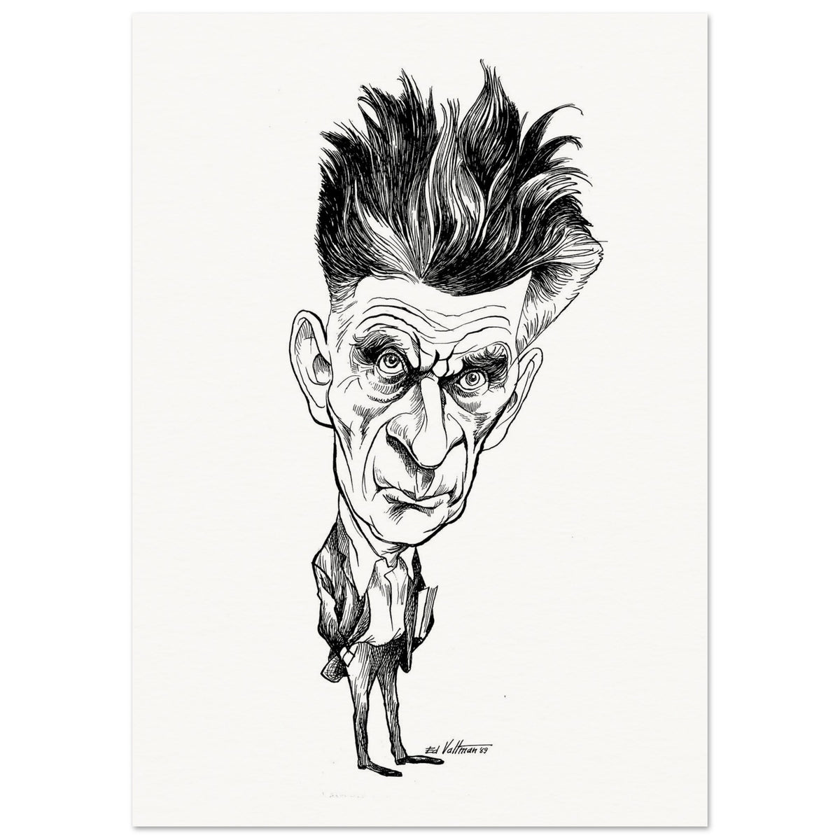 Samuel Beckett (1969) by Edmund Siegfried Valtman - Fine Art Print (view 13)