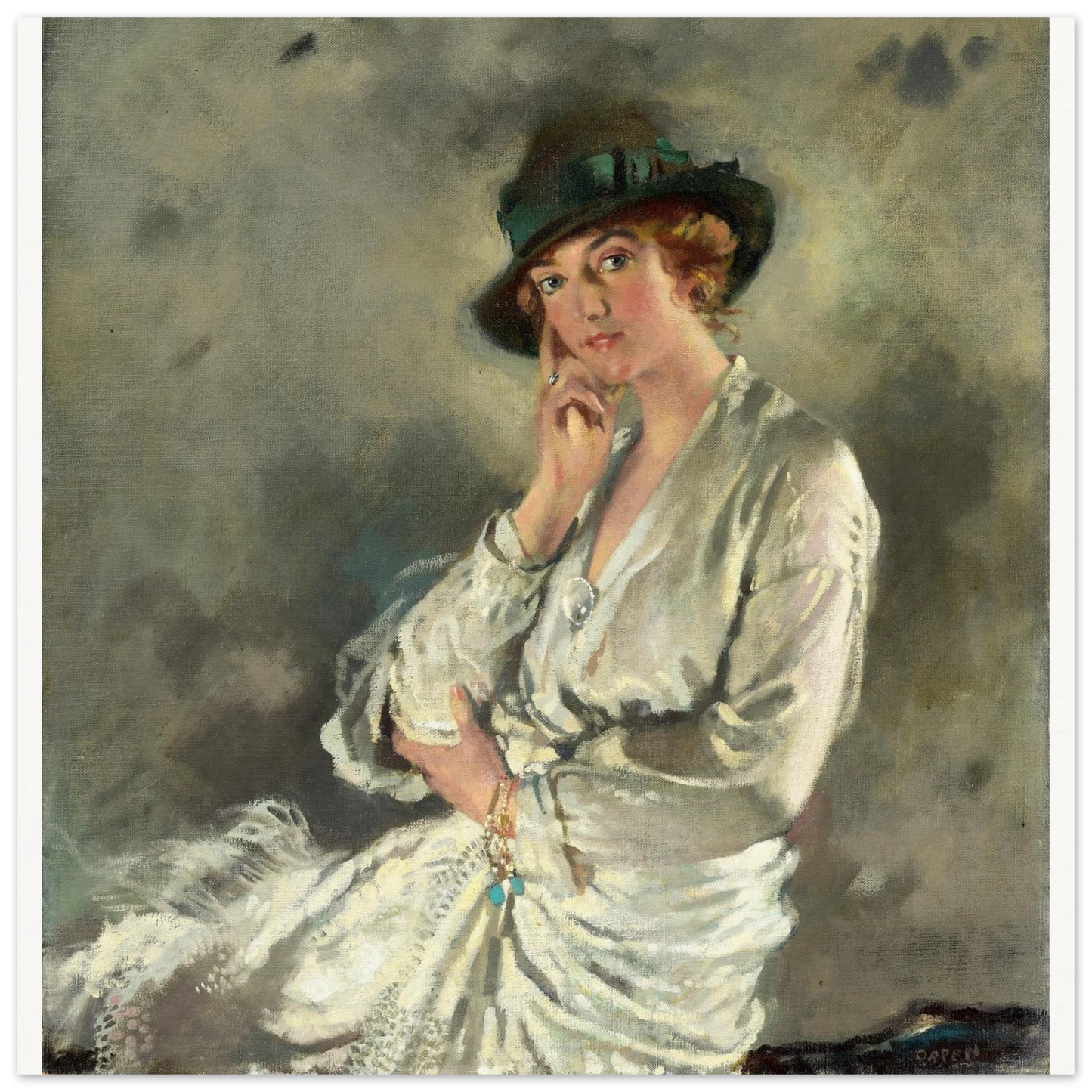 Mrs Charles S. Carstairs by William Orpen art print – unframed print view | Buy Irish Art