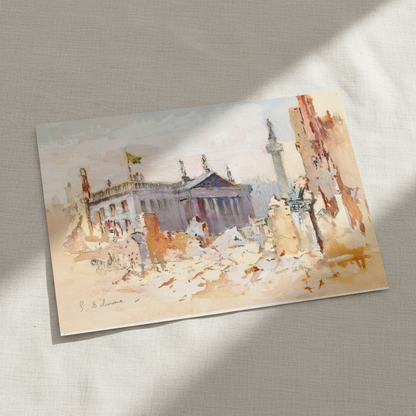 The Ruins of O’Connell Street (1916) – Collector’s Fine Art Print