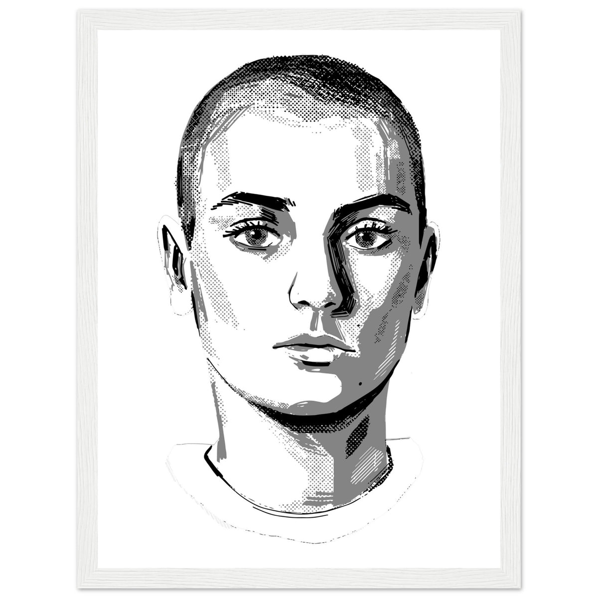 Sinead O'Connor Framed Wall Art Print – detail view | Buy Irish Art