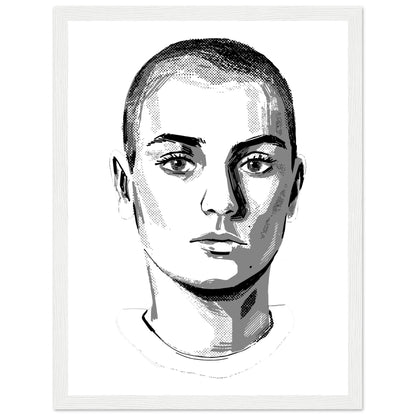 Sinead O'Connor Framed Wall Art Print – detail view | Buy Irish Art