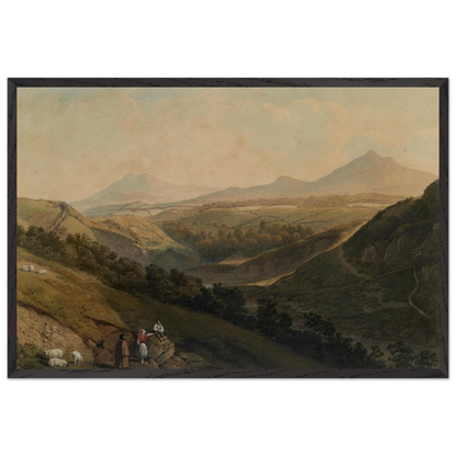 Framed reproduction of Little and Great Sugar Loaf Mountains by Henry Newton, National Gallery of Ireland