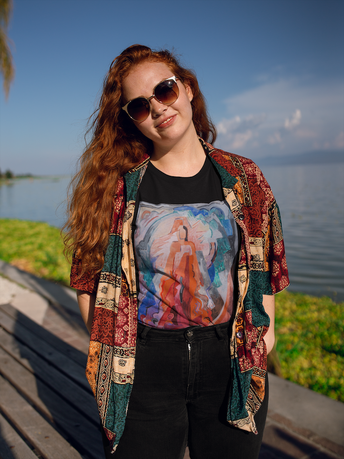 Have Trodden the Winepress Alone by Mainie Jellett – Heavyweight Unisex T-Shirt