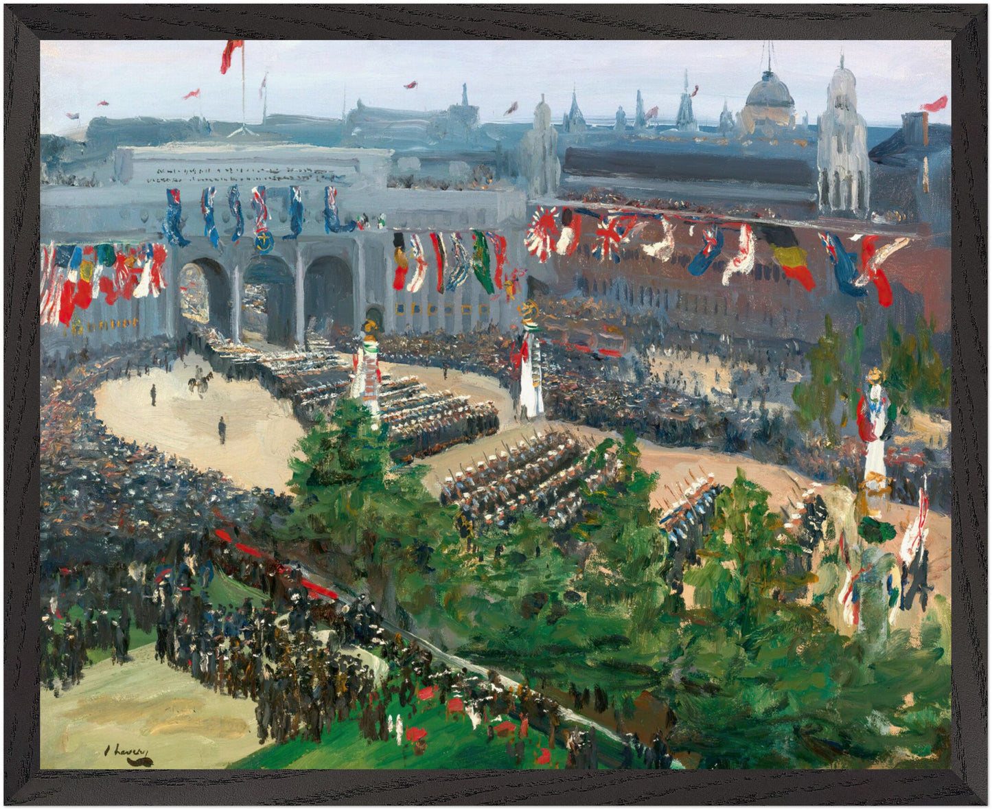Admiralty Arch Victory Parade (1919) John Lavery Print 40x50 cm / 16x20″ – view 14 | Buy Irish Art