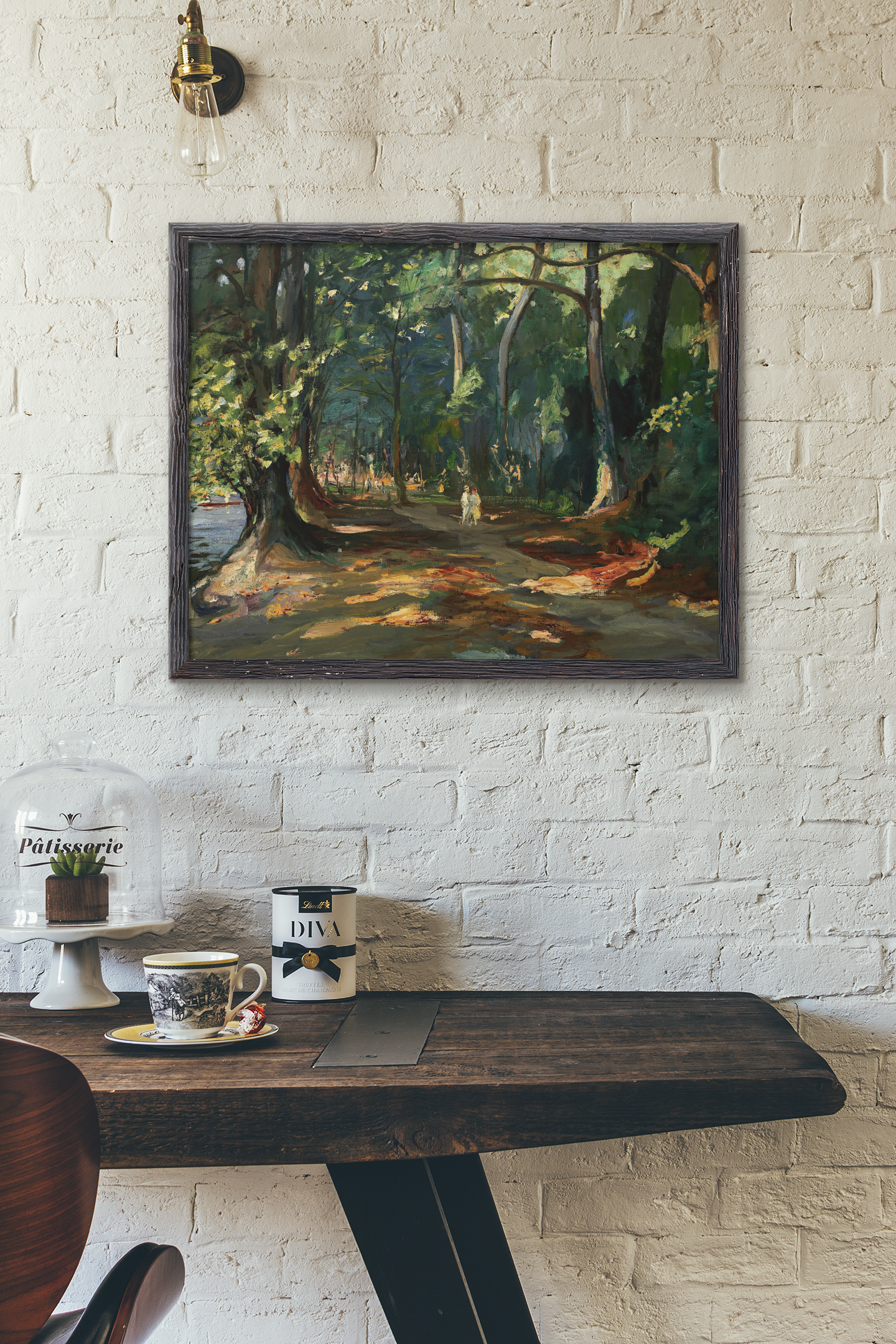 The Path by the River, Maidenhead – Art Print by Sir John Lavery