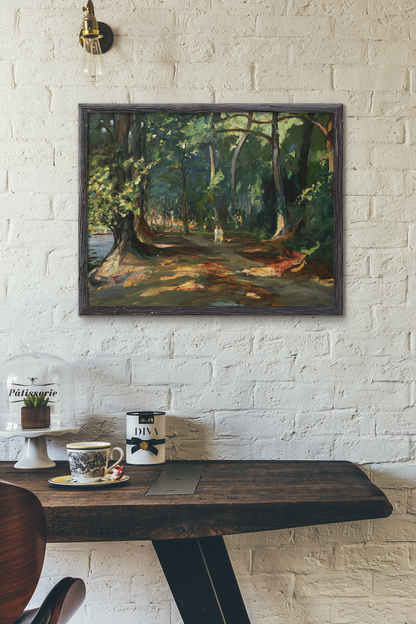 The Path by the River, Maidenhead – Art Print by Sir John Lavery
