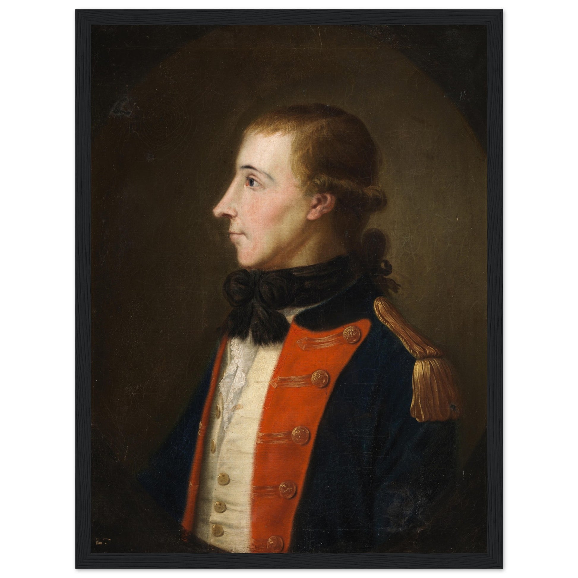 Wolfe Tone in French Uniform – Irish Historical framed 
Print