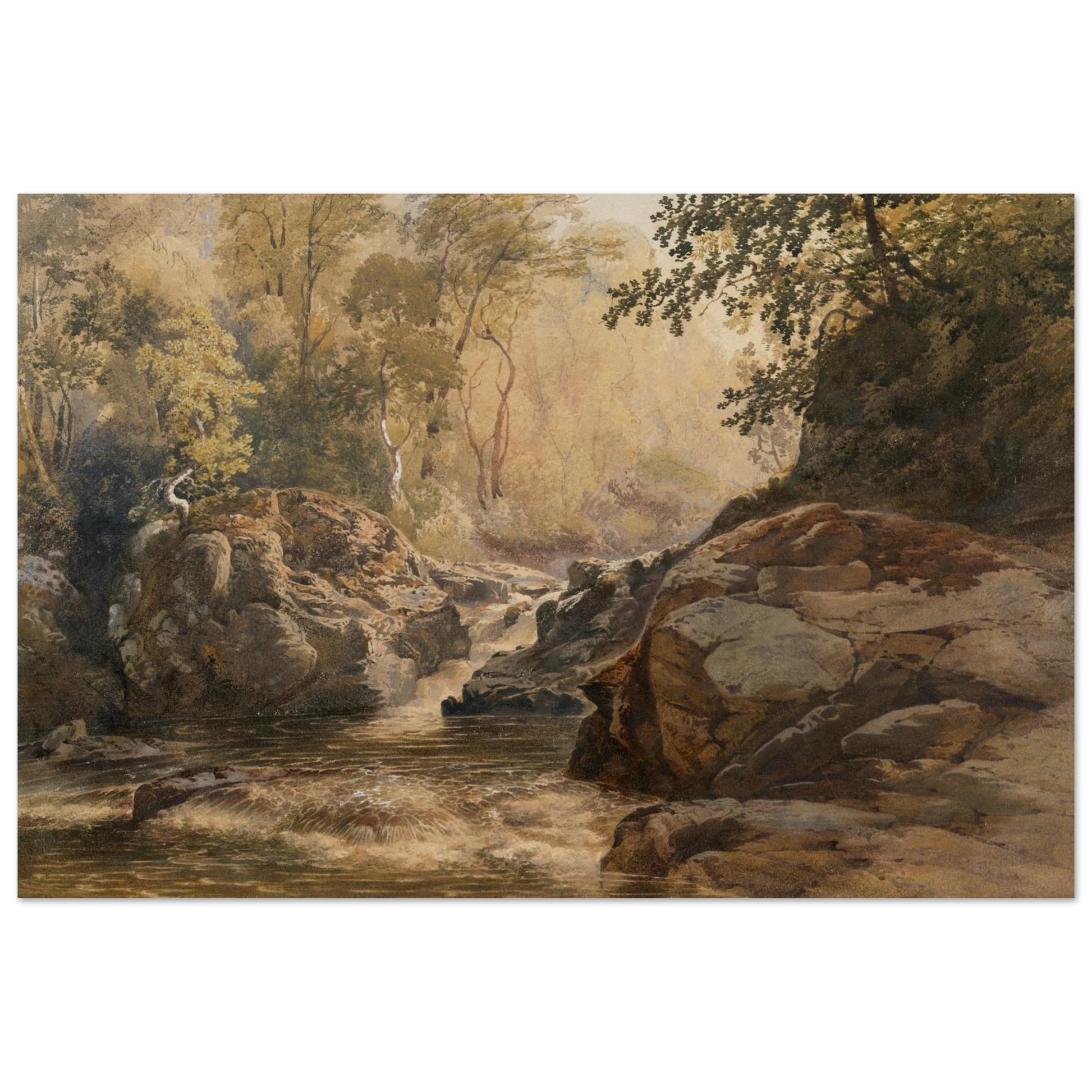 unframed reproduction print of A Glen by Henry Newton, National Gallery of Ireland