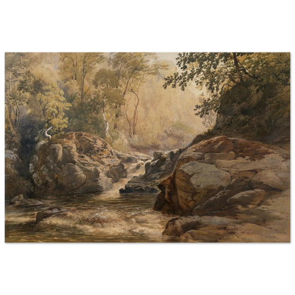 unframed reproduction print of A Glen by Henry Newton, National Gallery of Ireland