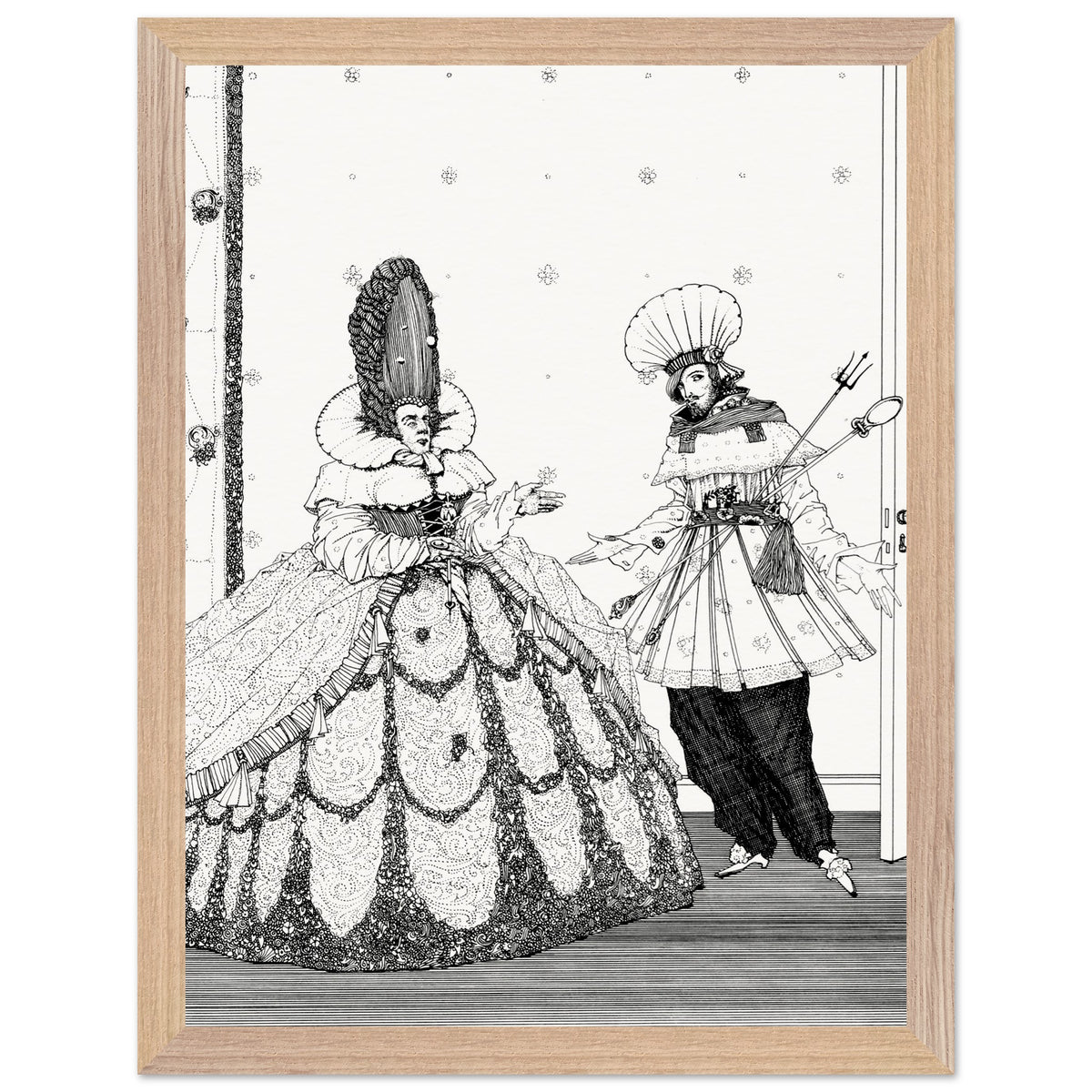 The Sleeping Beauty – Harry Clarke Art Print (view 17)