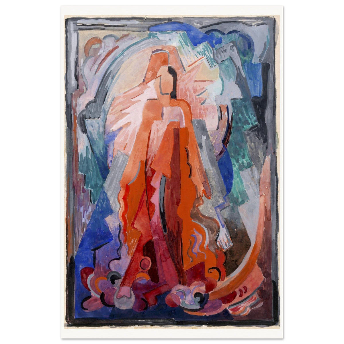 I Have Trodden the Winepress Alone – Irish Art Print by Mainie Jellett (view 9)