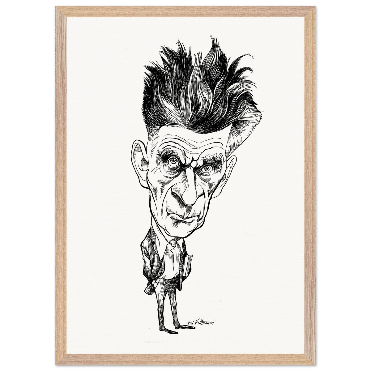 Samuel Beckett (1969) by Edmund Siegfried Valtman - Fine Art Print (view 15)