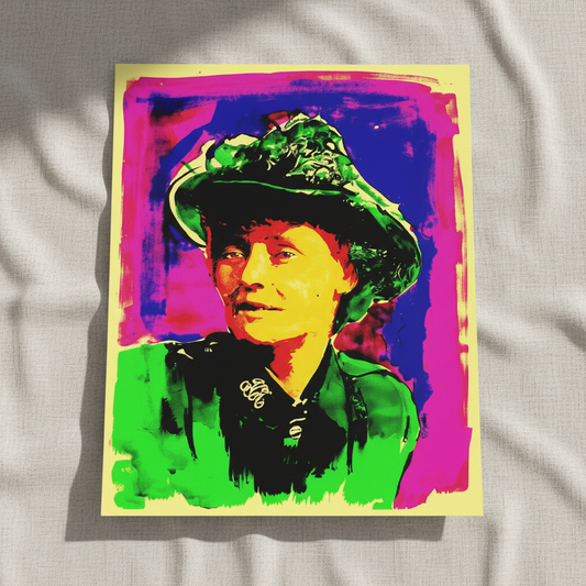 Countess Markievicz Art Print by Ó Maoláin — in a room setting
