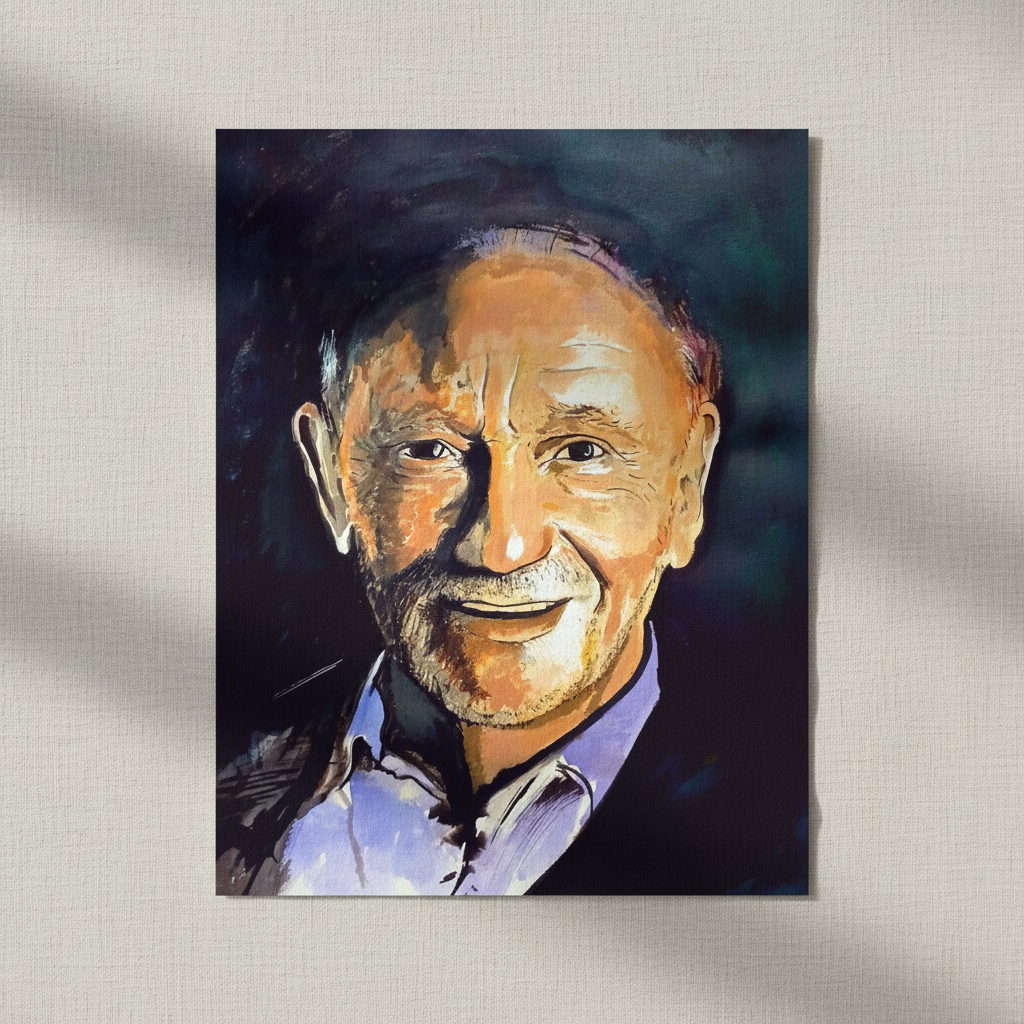 Phil Coulter Art Print by Ó Maoláin — in a room setting