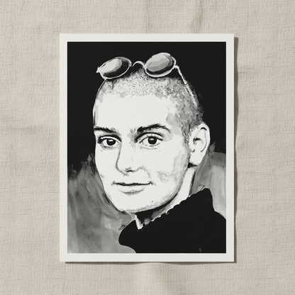 Sinead O'Connor Art Print by Ó Maoláin — in a room setting