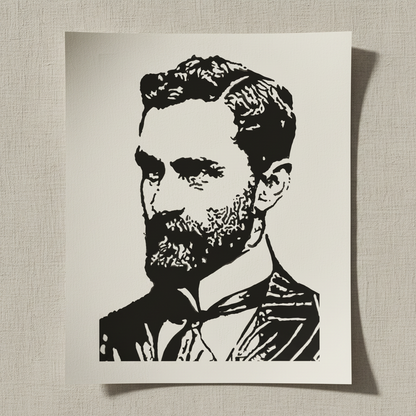 Roger Casement Art Print by Ó Maoláin — in a room setting