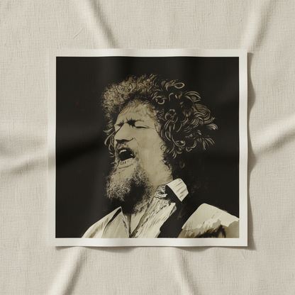 Luke Kelly Wall Art Print by Irish Artist — in a room setting
