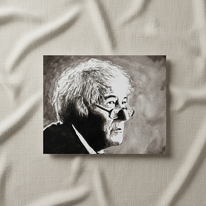 Seamus Heaney – Irish Poet Fine Art Print — in a room setting