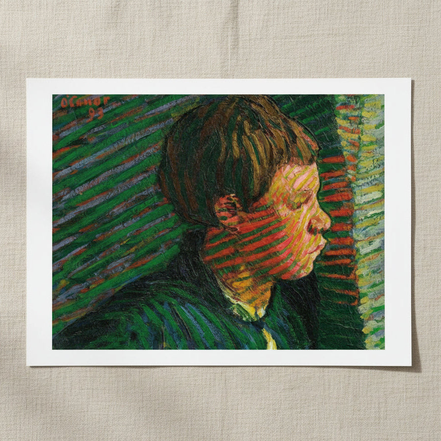 Breton Boy in Profile (1893) by Roderic O'Conor 40x50 cm unframed archival print on light linen fabric