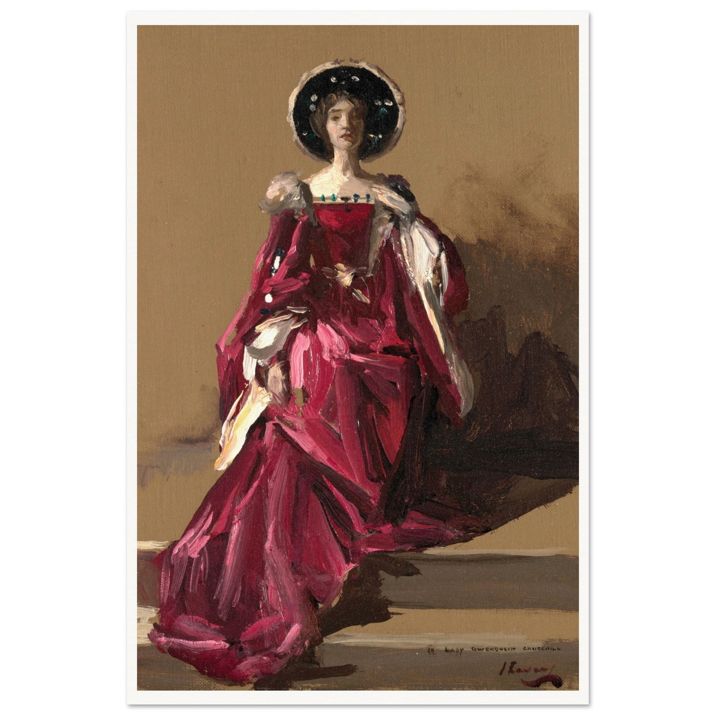 Lady Gwendeline Spencer-Churchill in The Merchant of Venice by John Lavery, 40x60cm print size
