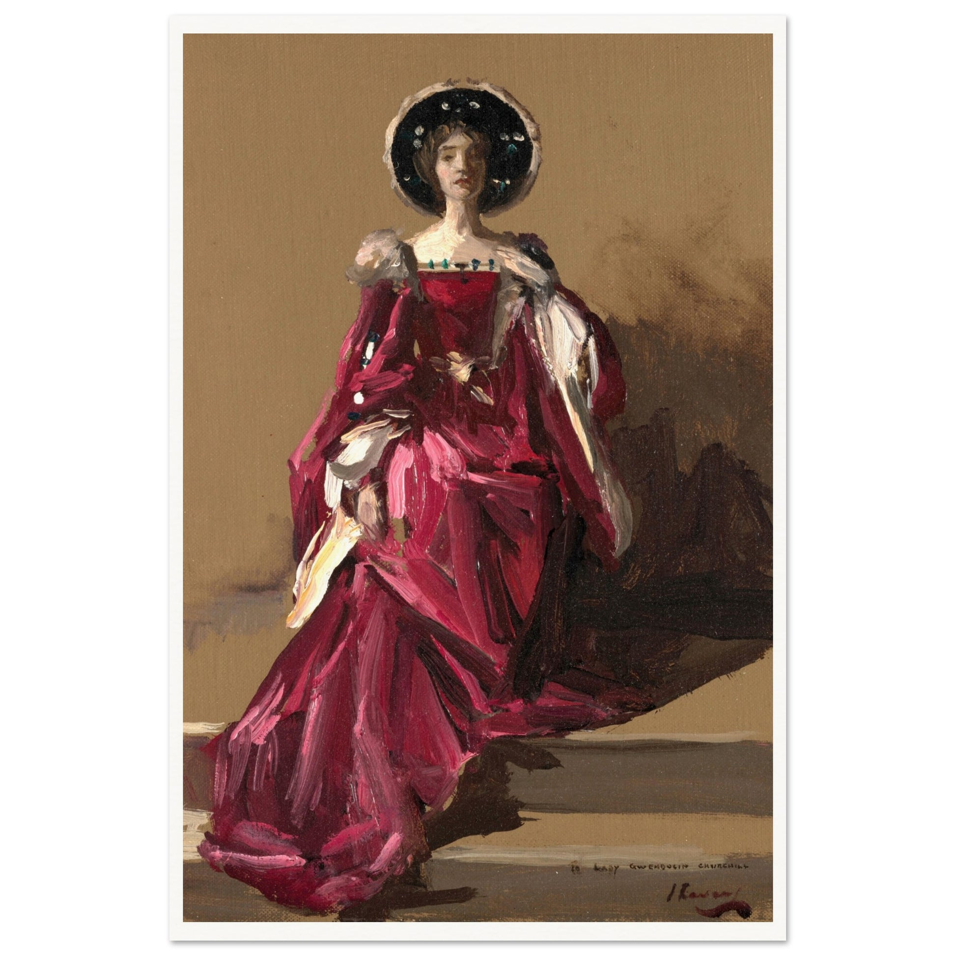 Lady Gwendeline Spencer-Churchill in The Merchant of Venice by John Lavery, 40x60cm print size