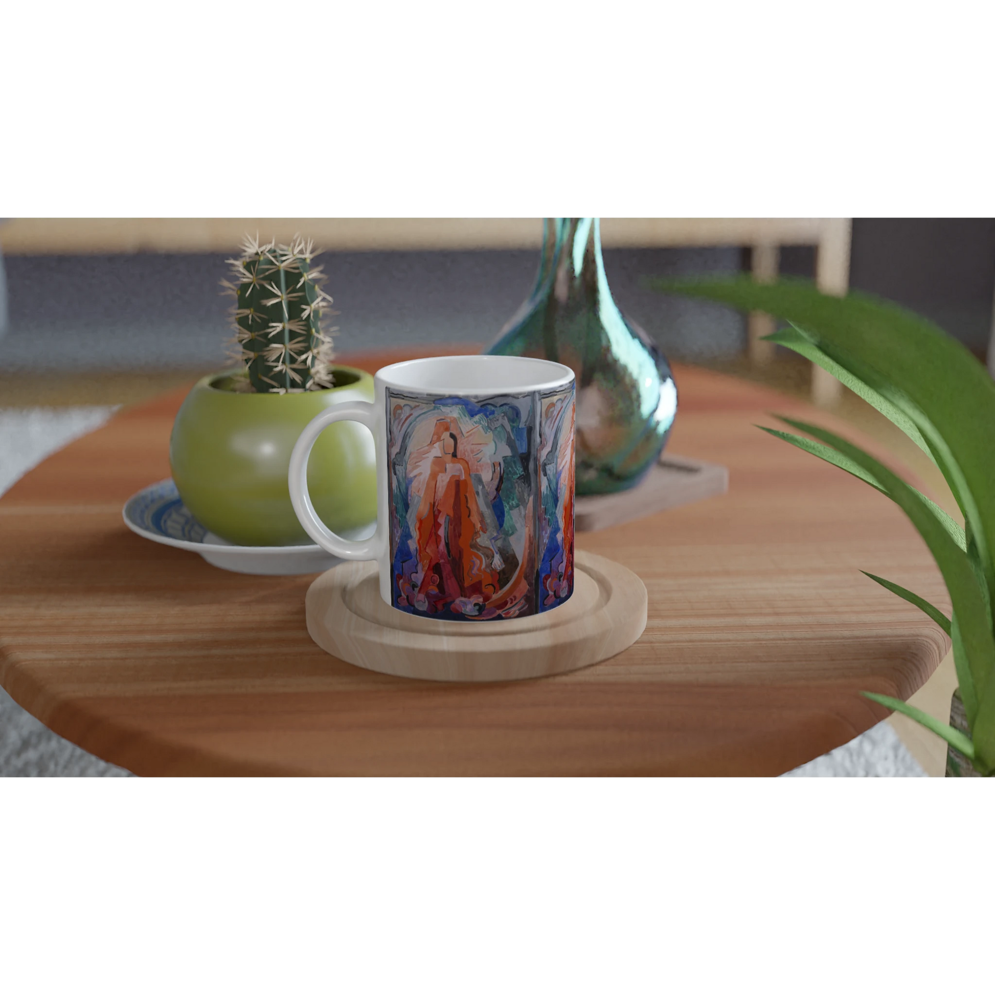 I Have Trodden the Winepress Alone - Ceramic Mug – Mainie Jellett Artwork – detail view | Buy Irish Art