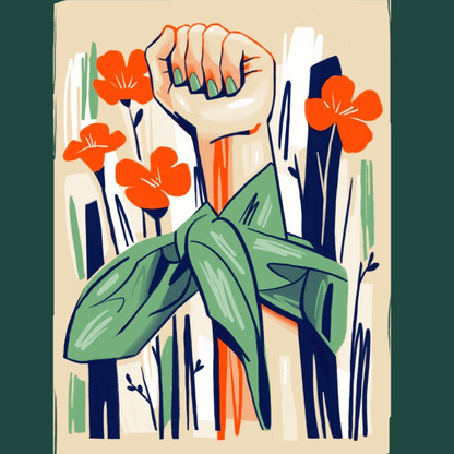 Cailíní Power Irish girl power art print, feminist wall art celebrating female empowerment