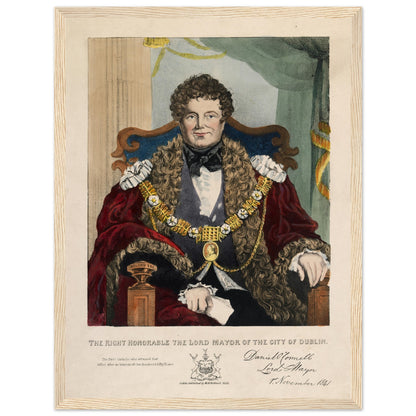 Daniel O’Connell as Lord Mayor of Dublin framed Irish historical portrait print