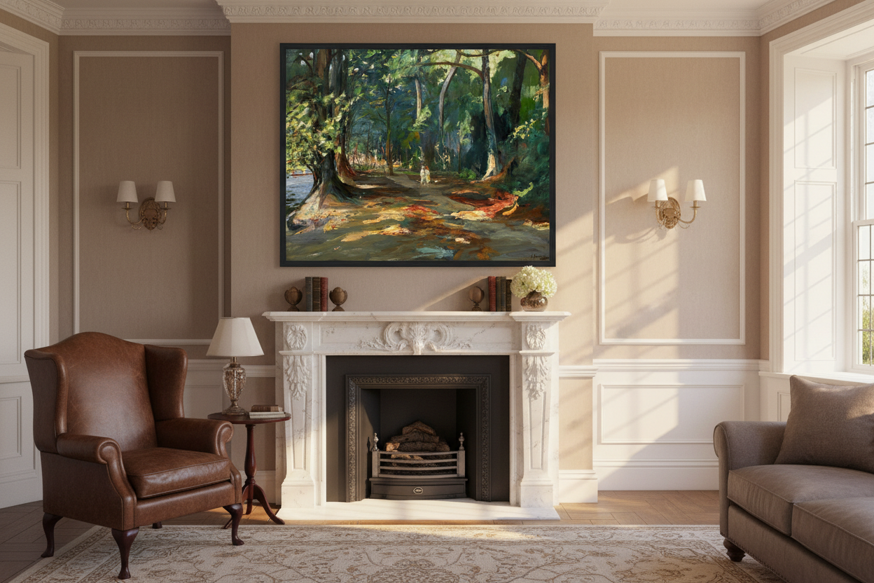 The Path by the River by John Lavery Collector's Print 40x50 cm / 16x20″