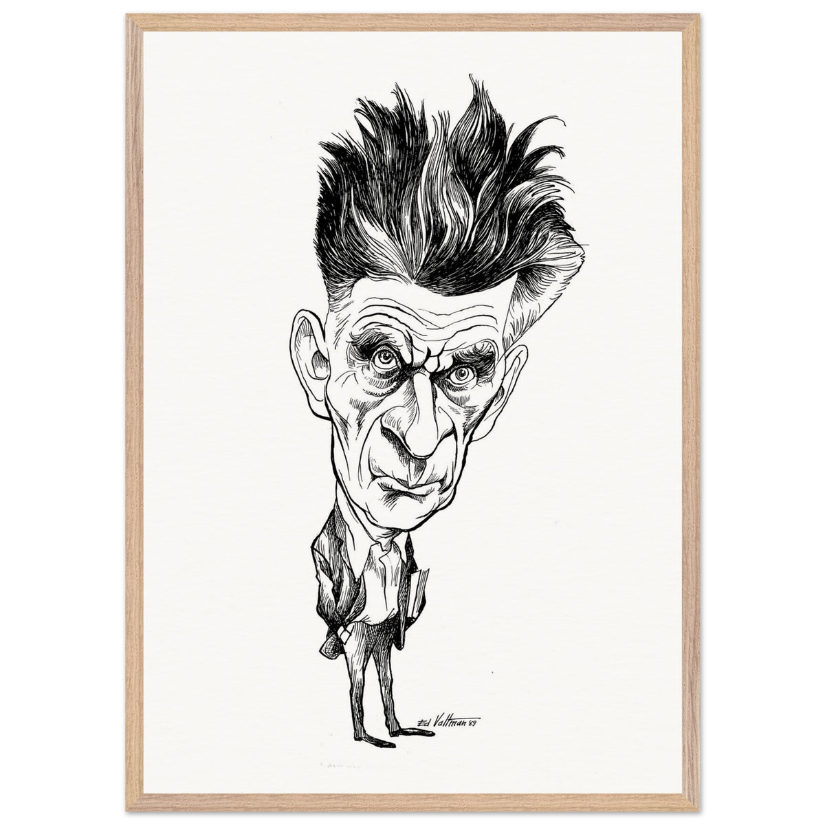Samuel Beckett (1969) by Edmund Siegfried Valtman - Fine Art Print (view 19)